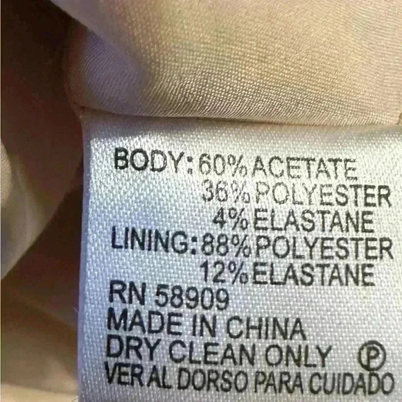 Cremieux Dress Classic Holiday Gold Formal Dress Champagne Flutter Sleeve Size 4 - Picture 6 of 9